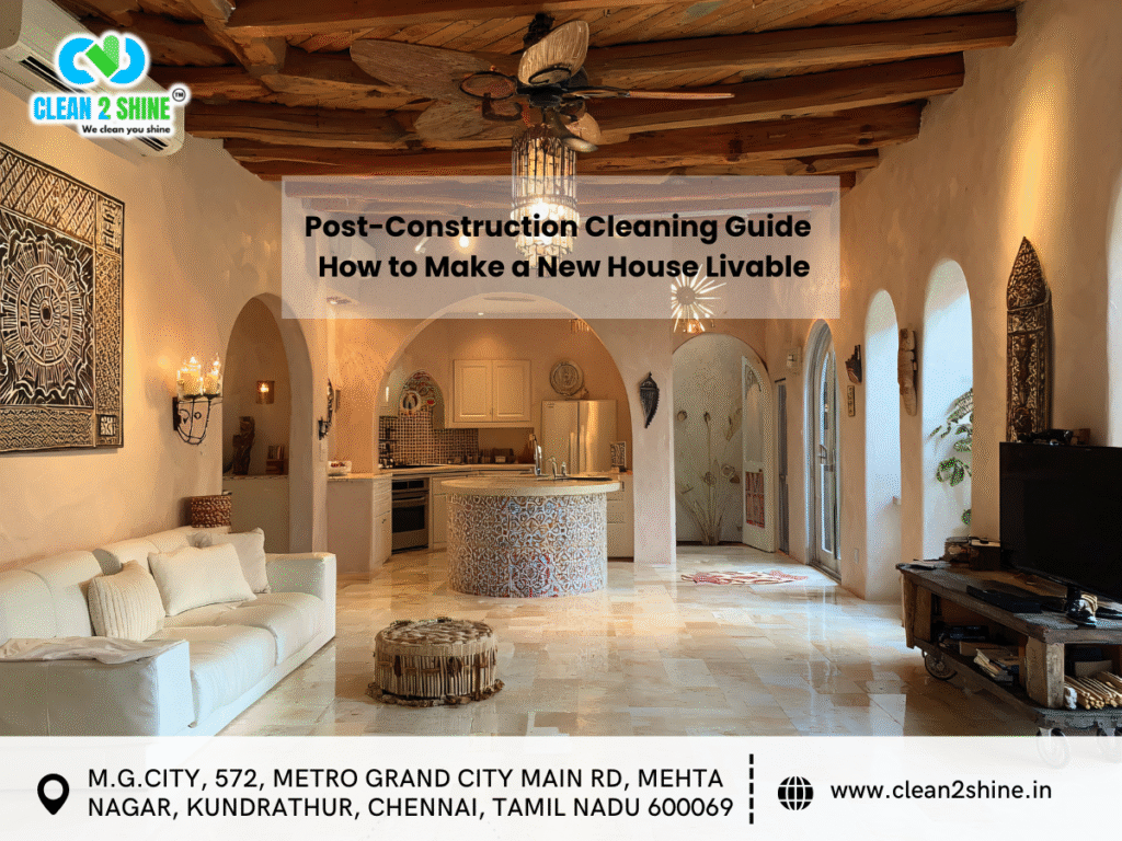 Post-Construction Cleaning Guide – How to Make a New House Livable