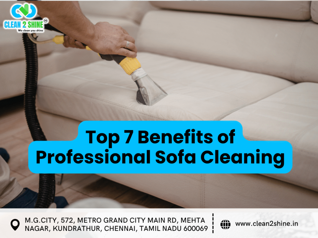 Top 7 Benefits of Professional Sofa Cleaning